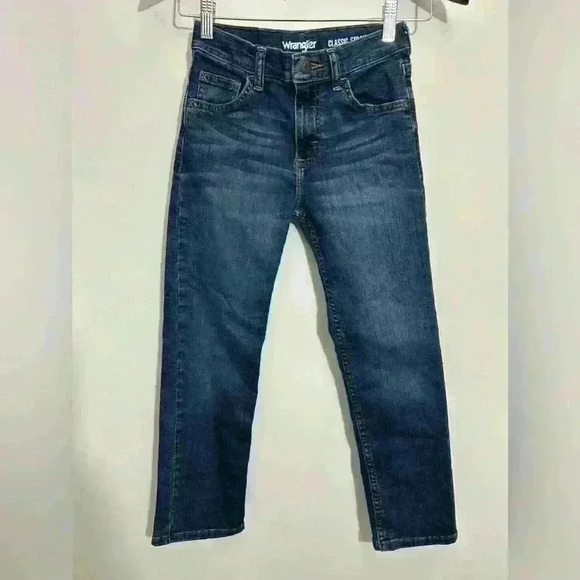 Wrangler Classic Straight Youth Jeans Size 10 Reg Adjustable Waist - Picture 2 of 6